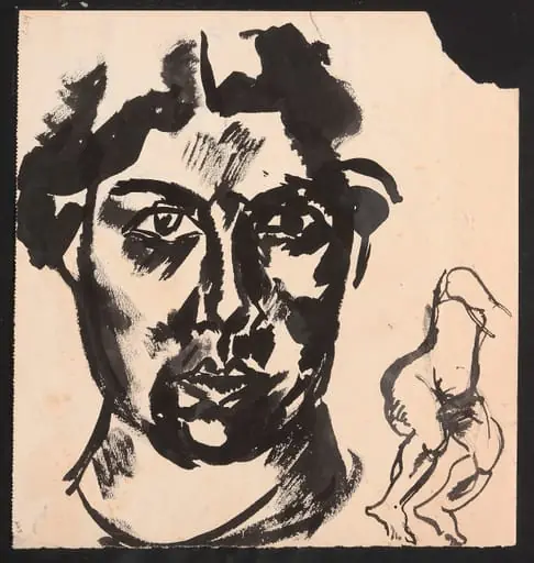 Χωρίς τίτλο (recto)
Αυτοπροσωπογραφία (verso), by Liubov Popova