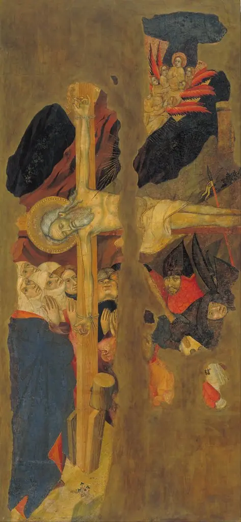 Crucifixion of Saint Andrew, by Lluís Borrassà
