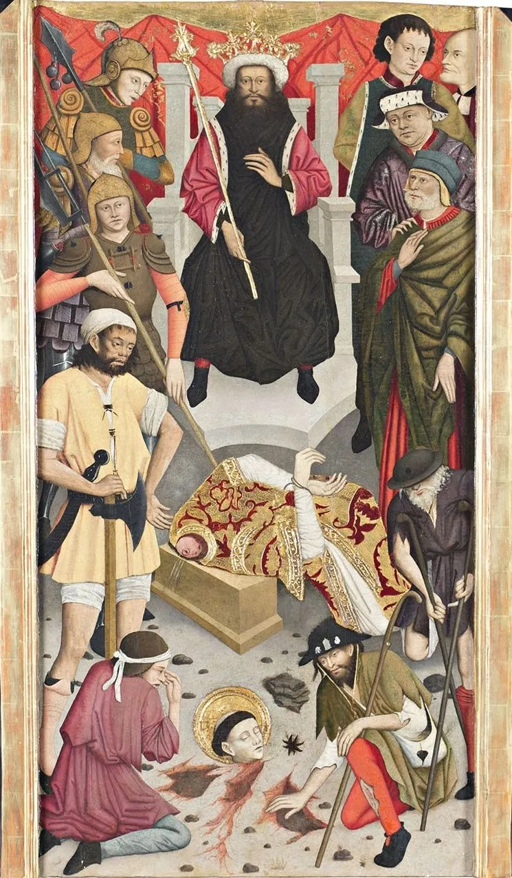 Decapitació de Sant Baldiri, by Lluís Dalmau, tempera, 1448