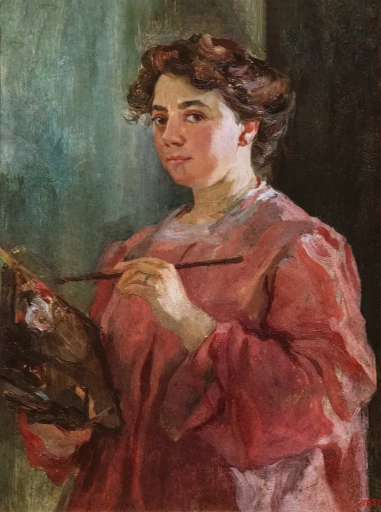 Self-portrait, by Lluïsa Vidal