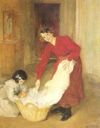 The Housewives, by Lluïsa Vidal, 1905