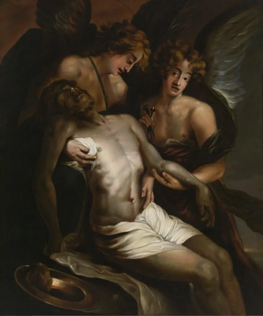 Angel pieta, by Lodewijk de Deyster