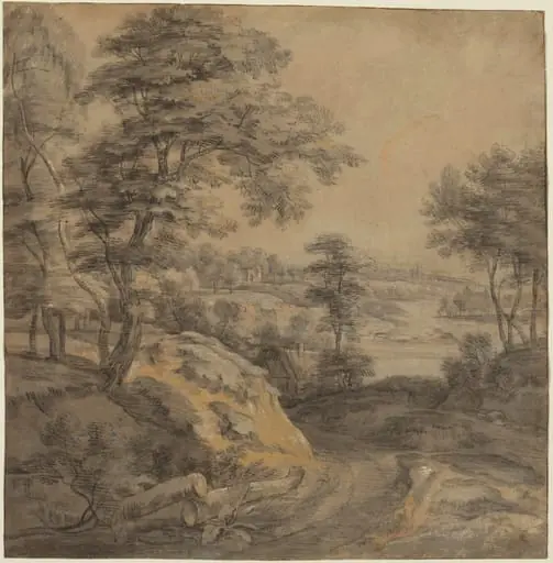 Wooded Landscape with a Road, by Lodewijk de Vadder