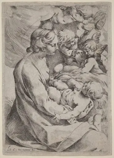 Madonna and Child with Angels
