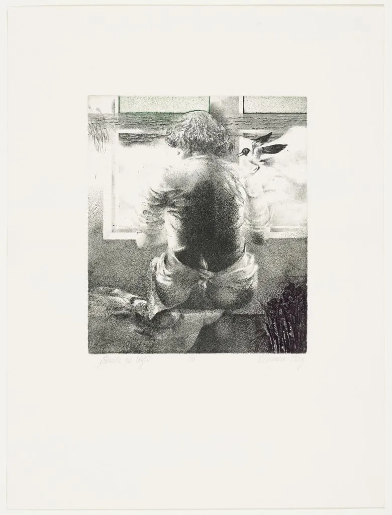 Untitled, by Lolita Zikmane, ink, 1982