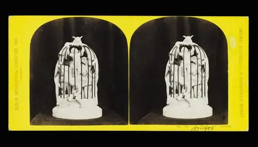 'A Cage of Cupids' at the Dublin International Exhibition 1865, by London Stereoscopic and Photographic Company