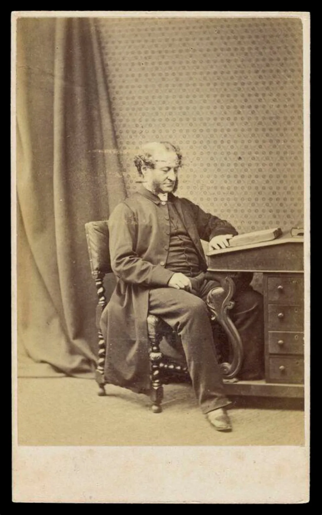 A portrait of a man, by London Stereoscopic and Photographic Company, photographic, 1864