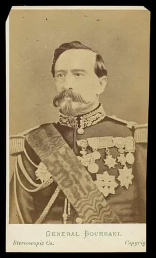 A portrait of 'General Bourbaki', by London Stereoscopic and Photographic Company