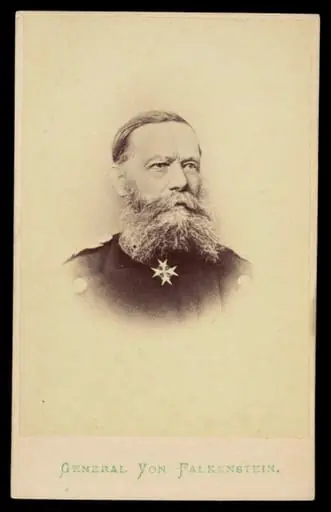 A portrait of 'General Von Falkenstein', by London Stereoscopic and Photographic Company