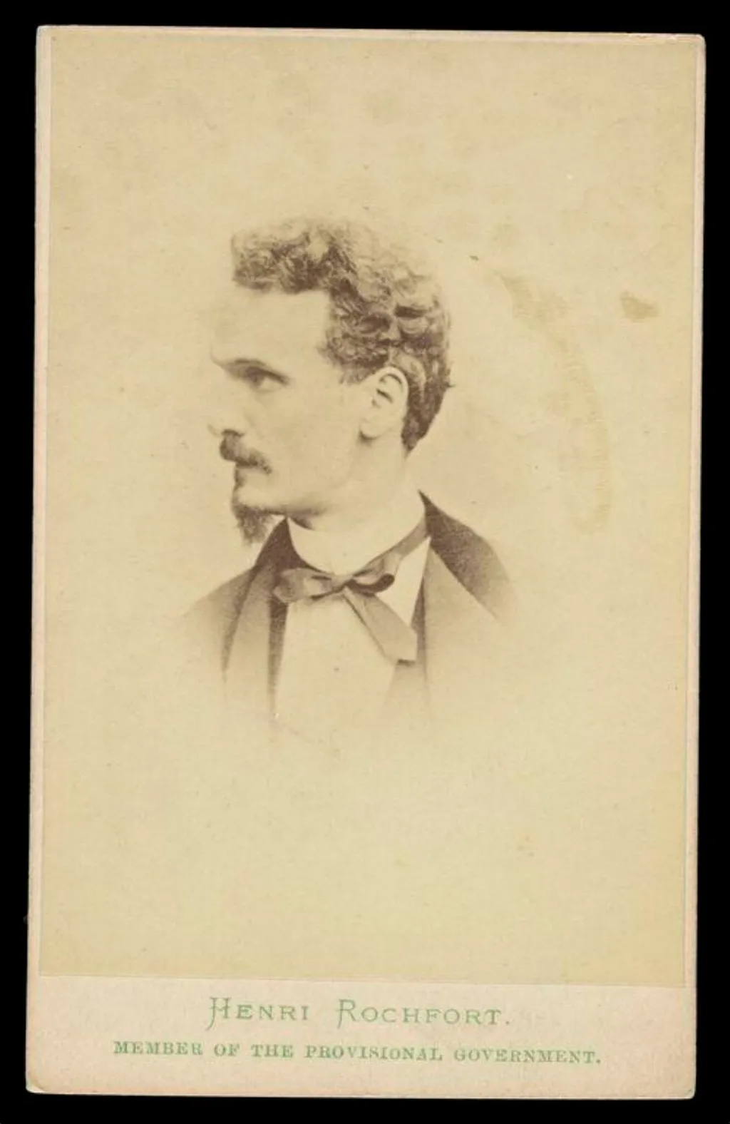 A portrait of 'Henri Rochfort', by London Stereoscopic and Photographic Company, photographic, 1870