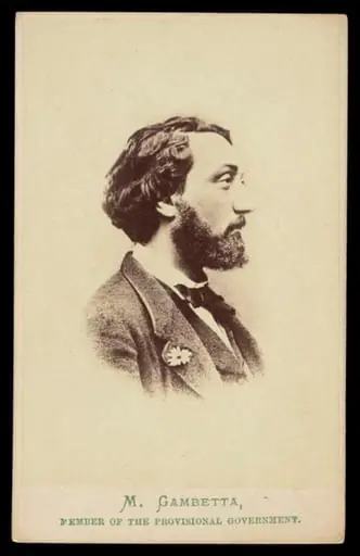 A portrait of Leon Gambetta, by London Stereoscopic and Photographic Company