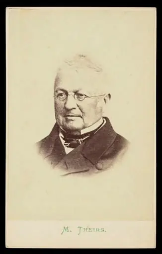 A portrait of 'M. Theirs', by London Stereoscopic and Photographic Company