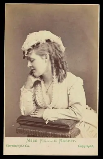 A portrait of 'Miss Nellie Nesbit', by London Stereoscopic and Photographic Company