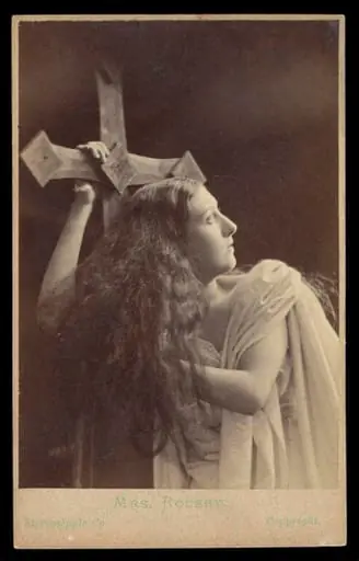 A portrait of 'Mrs Rousby', by London Stereoscopic and Photographic Company