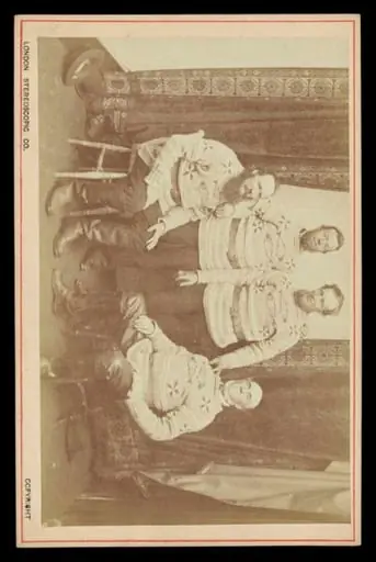 Portrait of four men, by London Stereoscopic and Photographic Company