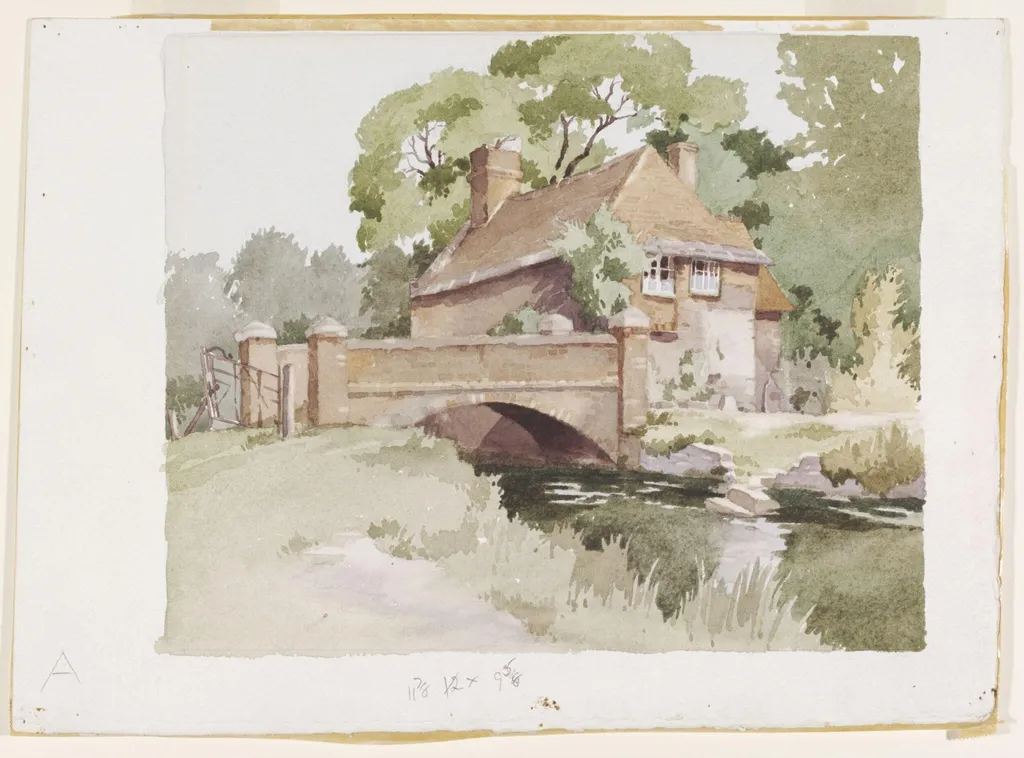 The Old Mill, Wareham, by Longley, watercolor, 1940