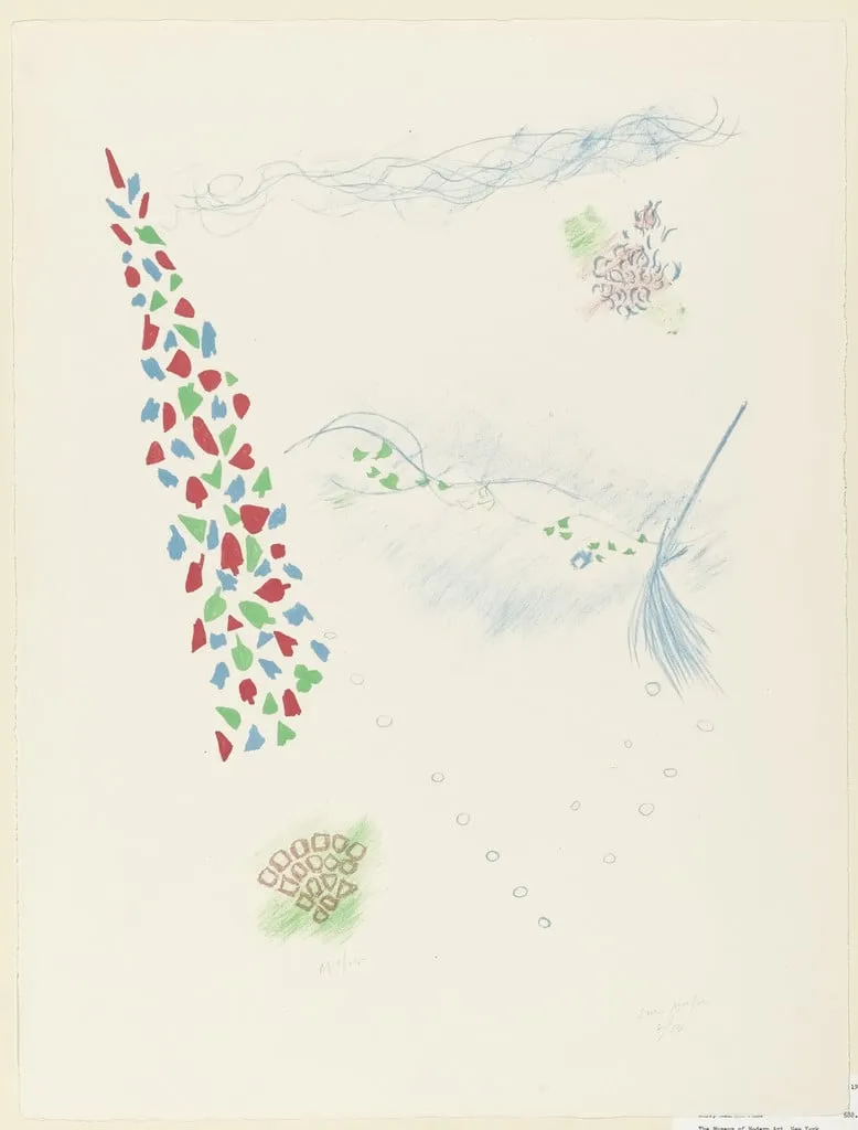 Untitled, by Loren MacIver, ink, 1956
