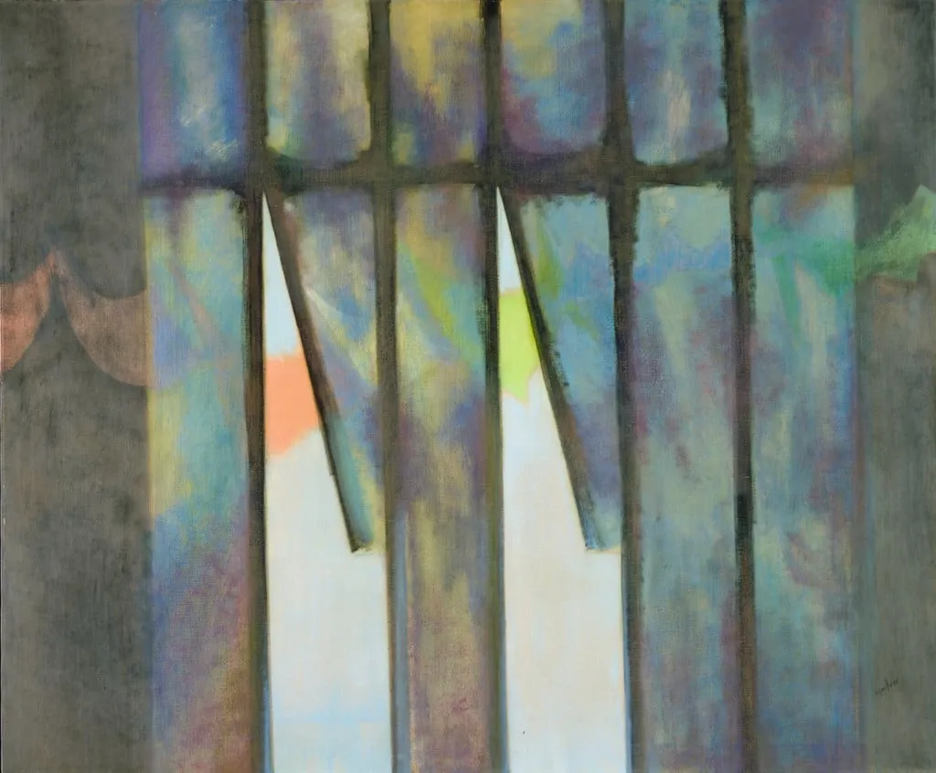 Untitled, by Loren MacIver, oil, 1948