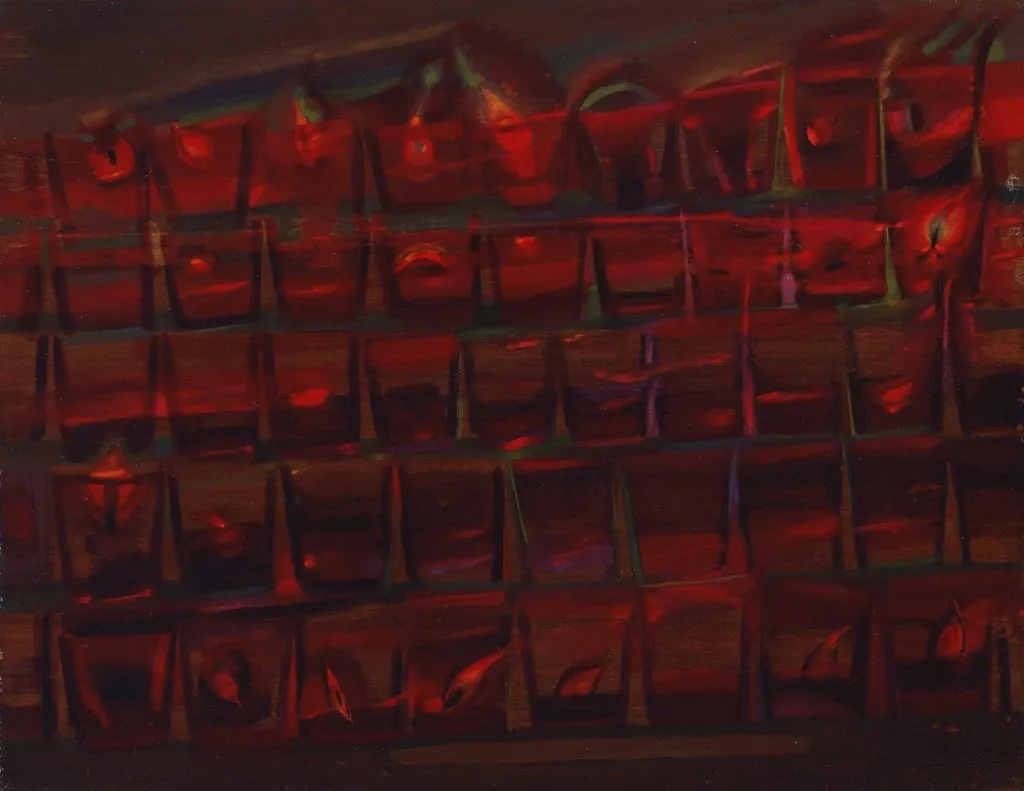 Untitled, by Loren MacIver, oil, 1943