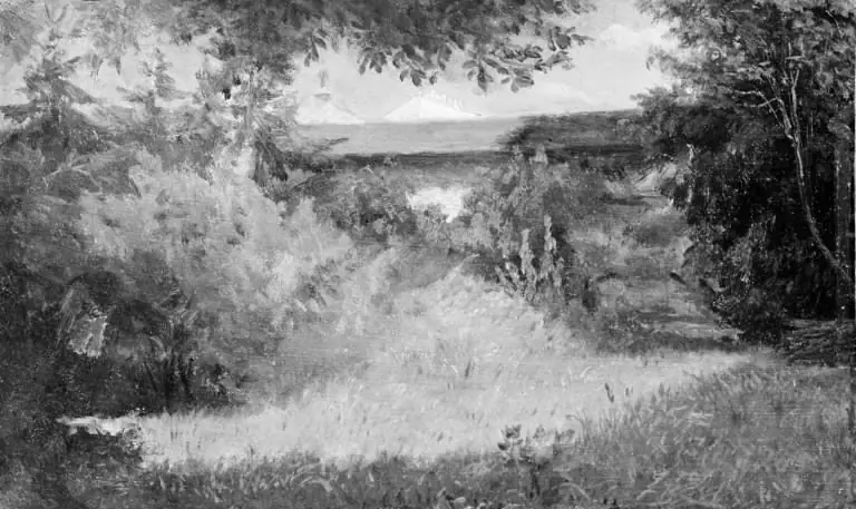 Landscape with a Building in the Background, by Lorenz Frølich