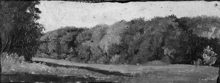 The Fringe of a Wood, by Lorenz Frølich, unspecified, 1871