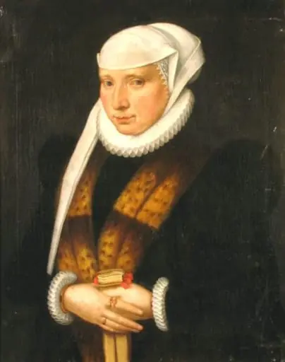 Portret de femeie în vechi costum german, by Lorenz Strauch