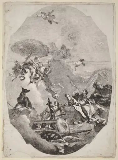 The Triumph of Mars, by Lorenzo Baldissera Tiepolo