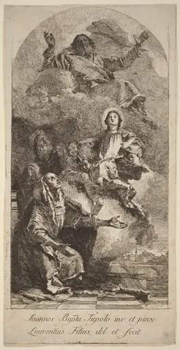 The Vision of Saint Anne, by Lorenzo Baldissera Tiepolo