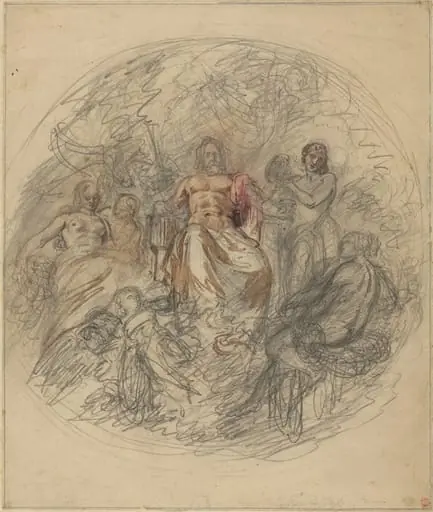 Study of Jove and Three Goddesses, by Lorenzo Bartolini