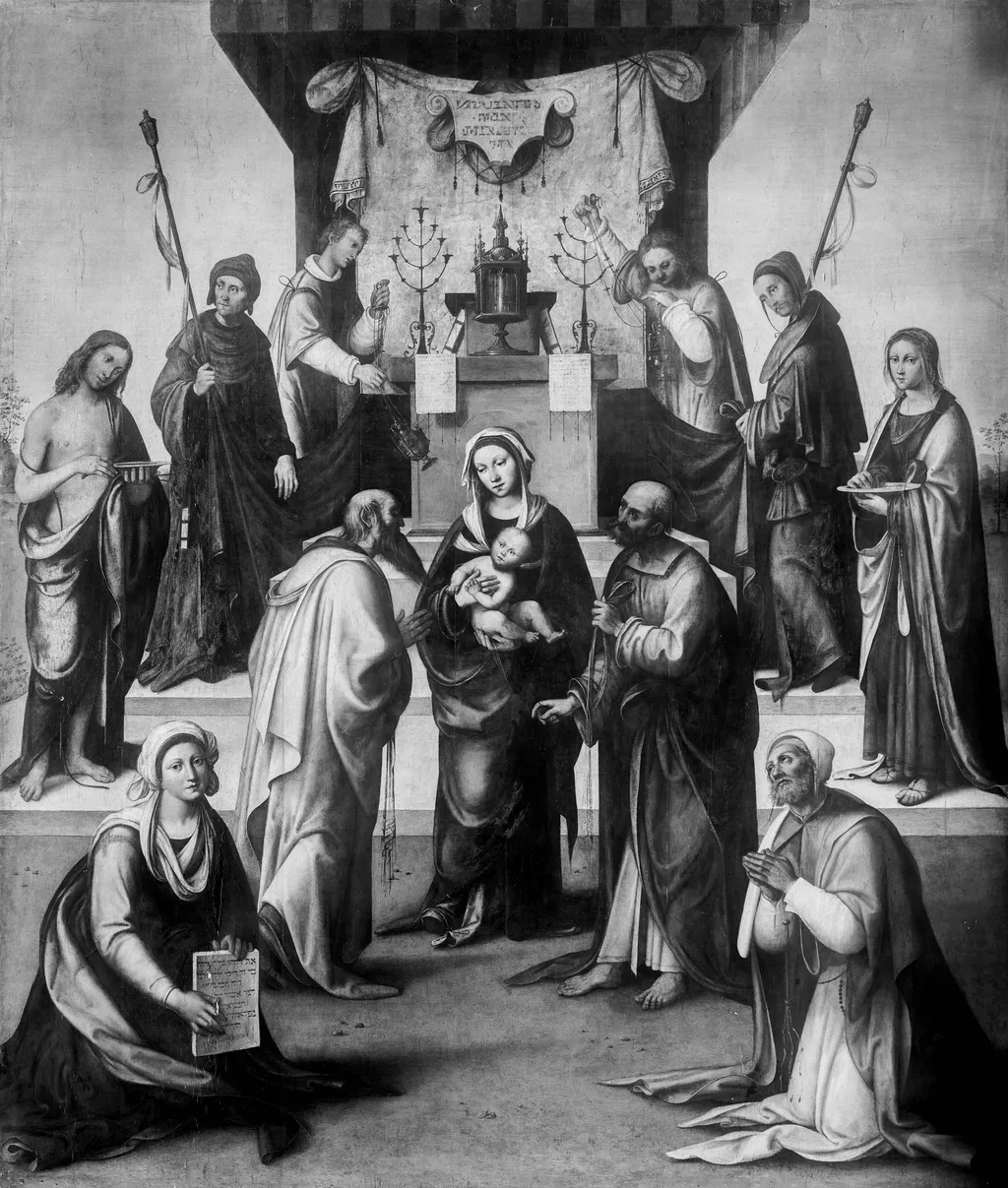 Presentation of Christ in the Temple, by Lorenzo Costa, paint, 1502