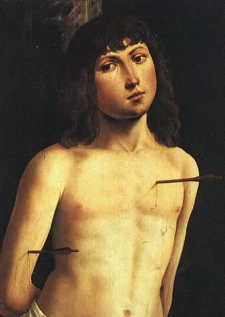 Saint Sebastian, by Lorenzo Costa