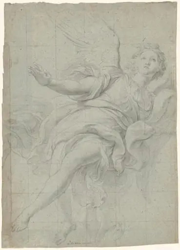 Study of an Angel in Flight, by Lorenzo de Ferrari
