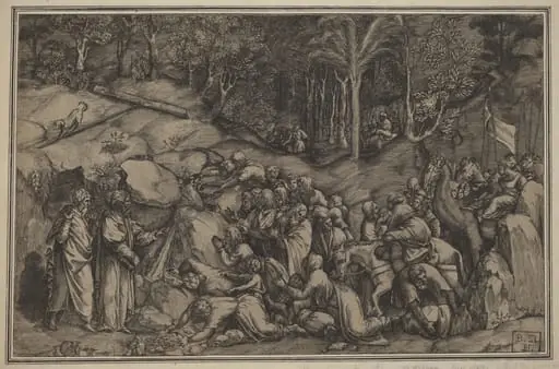 Moses Striking the Rock, by Lorenzo de Musi