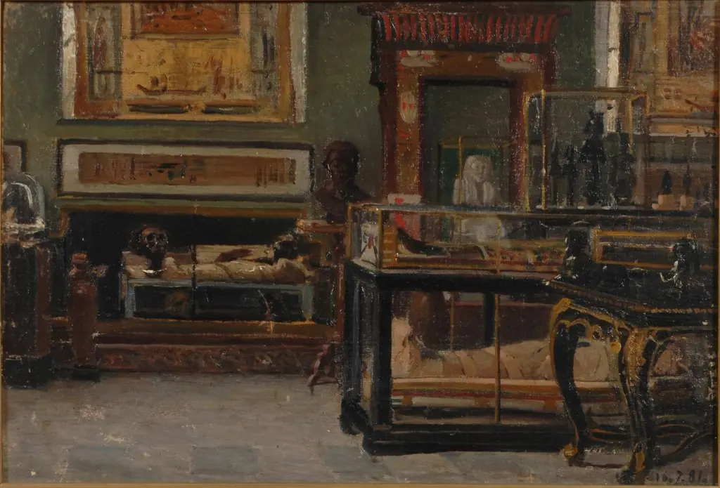Painting of the galleries by Lorenzo Delleani., by Lorenzo Delleani