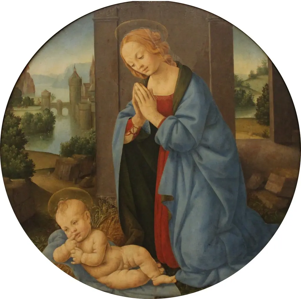 The Virgin adoring the Child, by Lorenzo di Credi