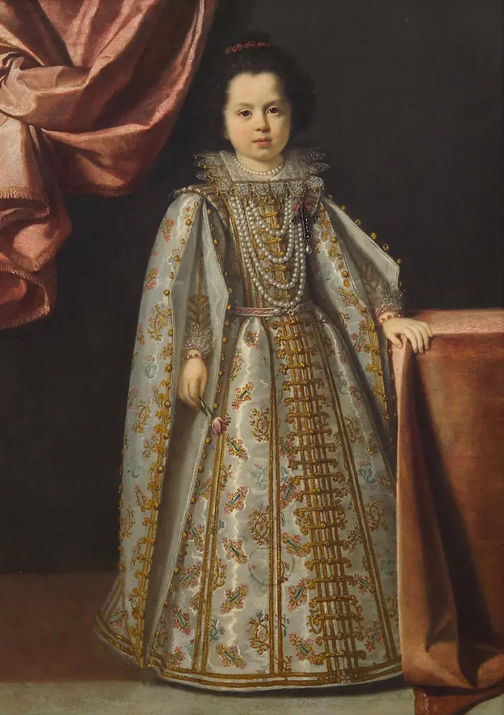 Portrait of Vittoria della Rovere (1622-1694) aged 4 or 5, by Lorenzo Lippi