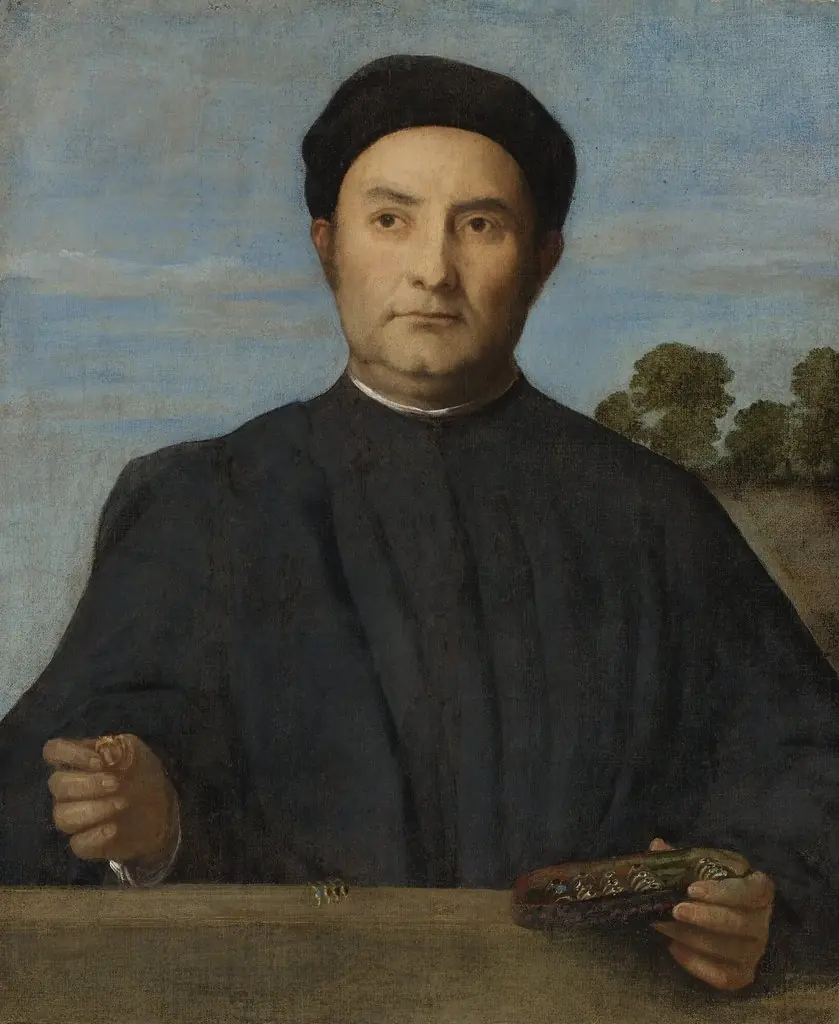 Portrait of a Jeweler, by Lorenzo Lotto