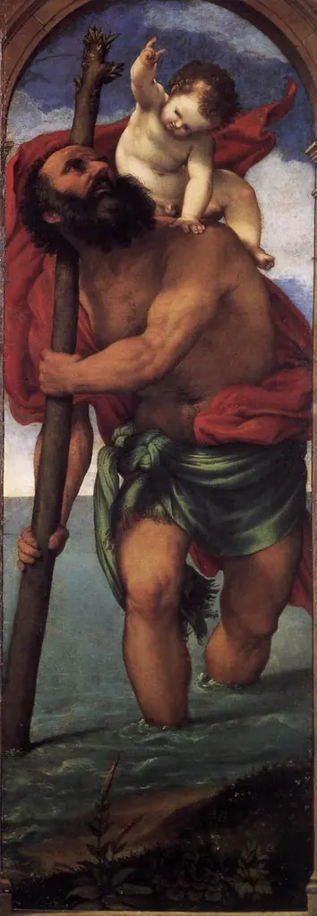 Saint Christopher, by Lorenzo Lotto