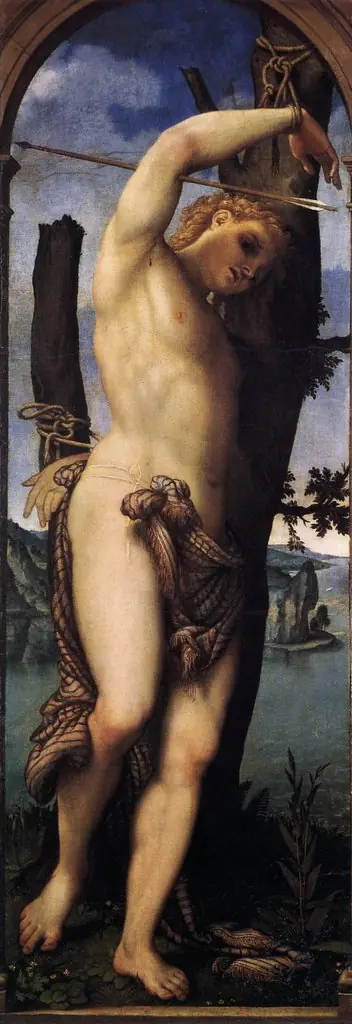 Saint Sebastian, by Lorenzo Lotto