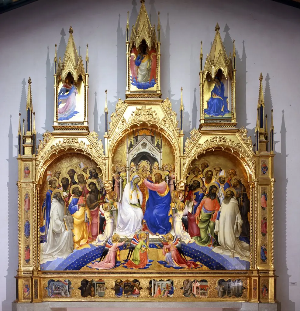 Coronation of the Virgin, by Lorenzo Monaco