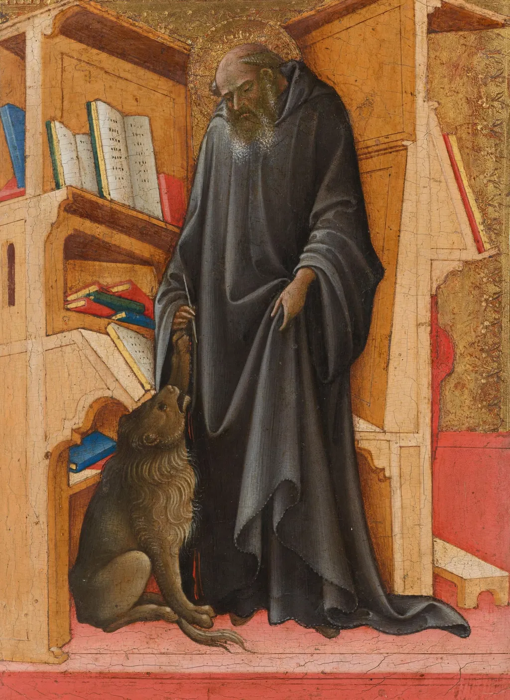 Saint Jerome in his Study, by Lorenzo Monaco, unspecified, 1420