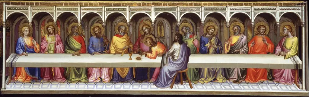 The Last Supper (Lorenzo Monaco, 1389 - 1390), by Lorenzo Monaco