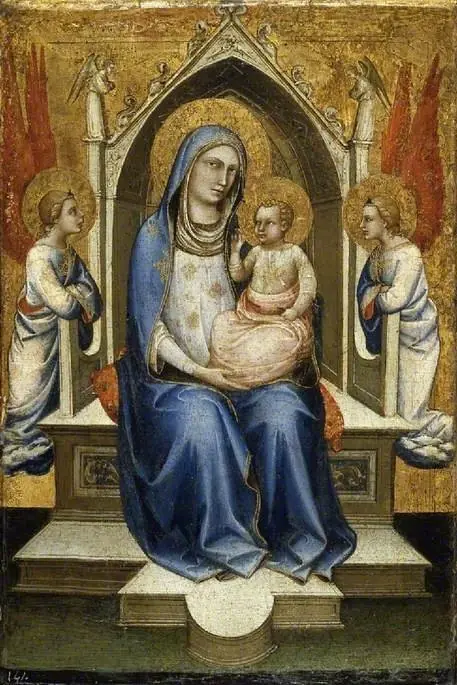 Virgin and Child enthroned, by Lorenzo Monaco