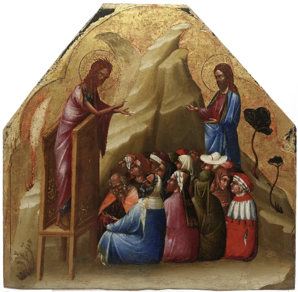 Saint John the Baptist Preaching, by Lorenzo Veneziano