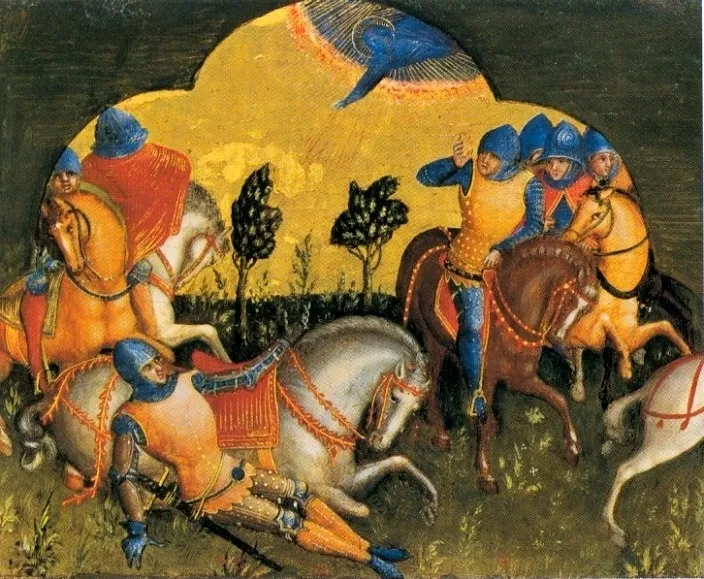 The Conversion of Paul, by Lorenzo Veneziano, unspecified, 1373