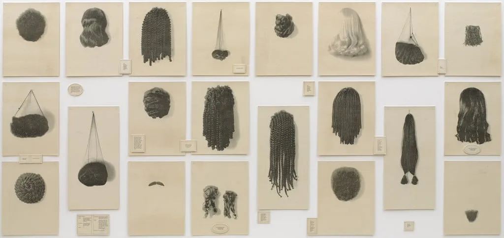 Untitled, by Lorna Simpson, ink, 1994