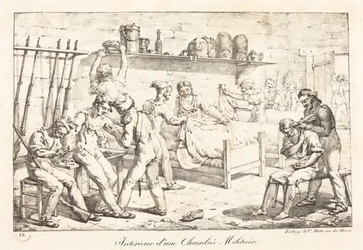 Interior of a Military Chamber, by Louis-Albert-Guillain Baron Bacler d'Albe