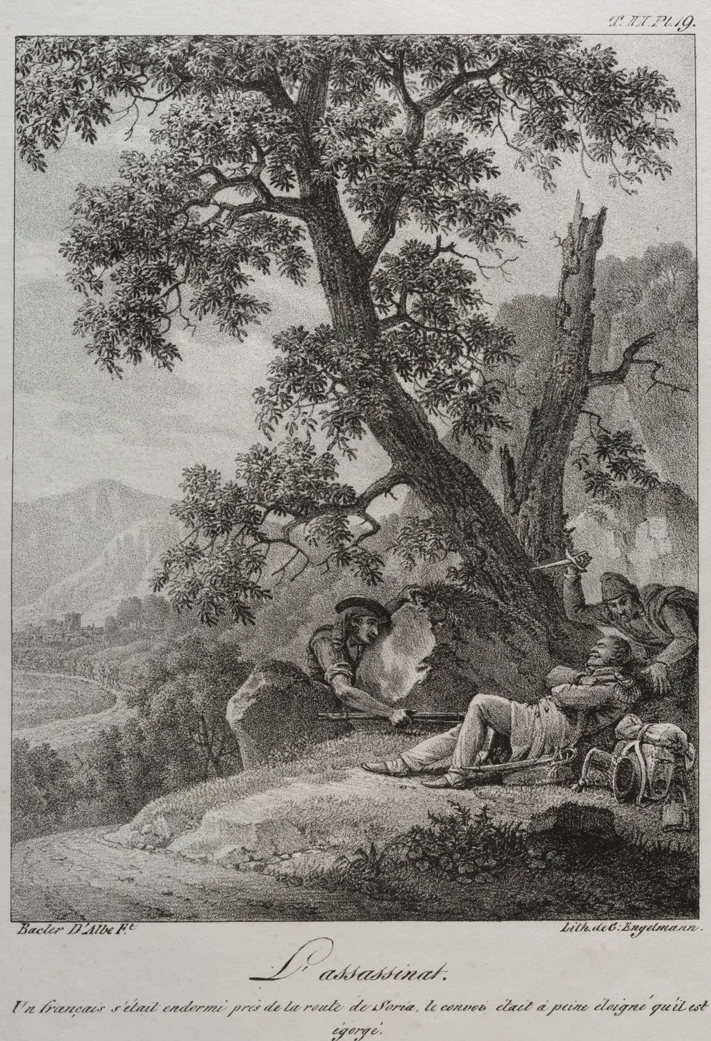 Spanish Campaign: The Assassination, by Louis Albert Guislain Bacler d'Albe, 1816