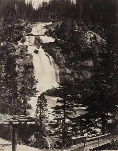 Great Upper Waterfall, High Alps, by Louis-Alphonse Davanne