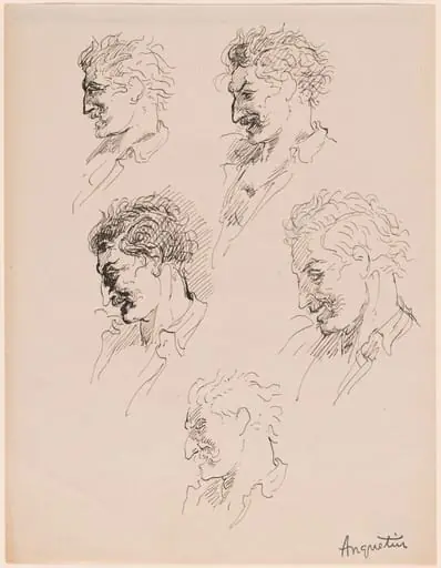 Head Studies, by Louis Anquetin